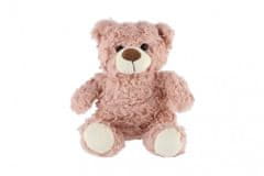 Teddies Medveď/Medvedík sediaci plyš 22cm ružový