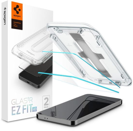 Spigen ochranné sklo tR EZ Fit HD Transparency pro Samsung Galaxy S24, 2ks