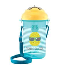 Canpol babies Cestovná športová fľaša so slamkou a viečkom ananás 400ml