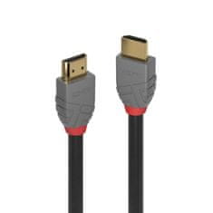 Lindy Kábel HDMI M/M 2m, Ultra High Speed+Eth, 4K@60Hz, HDMI 2.0, 18G, G pozl. kon., čierny, Anthra Line