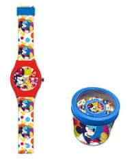 EUROSWAN Analógové hodinky Disney Mickey v kovovej krabičke