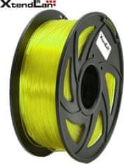 XtendLan XtendLAN PLA filament 1,75mm průhledný žlutý 1kg