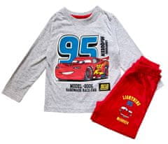 Eplusm Chlapčenské bavlnené pyžamo McQueen 95 Sivá 98 / 2–3 roky