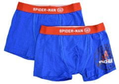 Eplusm Chlapčenské boxerky Spider-man 2 ks 128–134 / 8–9 rokov modrá, biela