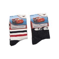 Eplusm Chlapčenské vysoké ponožky McQueen 2 ks 27–30 Viacfarebná