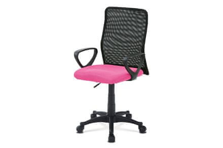 Autronic Kancelárska stolička Kancelářská židle, látka MESH růžová / černá, plyn.píst (KA-B047 PINK)
