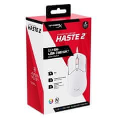 HyperX Počítačová myš Pulsefire Haste 2 optická/ 6 tlačítek/ 26000DPI - bílá