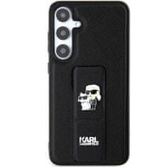 Karl Lagerfeld Zadný kryt Gripstand Saffiano KLHCS24LGSAKCPK pre Samsung Galaxy S24 Ultra black