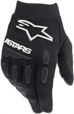 Alpinestars rukavice FULL BORE detské černo-biele 2XS