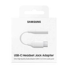 KOMFORTHOME Adaptér pre slúchadlá Samsung 3,5 mm mini jack (samica) - USB typu C (samec) biely (EE-UC10JUWEGWW)
