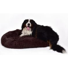 BB-Shop Pohodlný plyšový pelech pre psov 80 cm hnedý