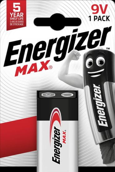 Energizer Alkalické batérie Max - 9 V, 1 ks