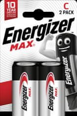 Energizer Alkalické batérie Max - 1,5 V, typ C, 2 ks