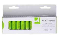 Q-Connect Alkalické batérie - 1,5 V, LR6, typ AA, 12 ks