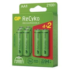 GP Nabíjacia batéria ReCyko - AA, HR6, 2 100 mAh, 6 ks