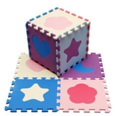 Alltoys Penové puzzle Tvary pastelové (30x30)