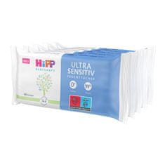 HiPP Babysanft Čistící vlhčené ubrousky Ultra Sensitiv 5 x 48 ks
