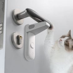 Netscroll Revolučný Zábranový Zámok na Dvere: Bezpečné a Jednoduché Zariadenie na Zabránenie Otvorenia Dverí Detmi, Domácimi Zvieratami a Zlodejmi, LockBlock