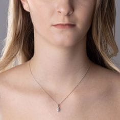 Silvego Strieborný náhrdelník srdca Aris s Brilliance Zirconia PRGPHP0001NW