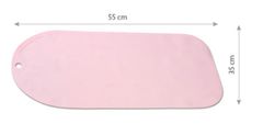 BABY ONO Protišmyková podložka do vane, 55 x 35 cm - svetlo ružová