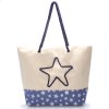 Bellugio Plážová taška s hviezdou Sarah, modrá