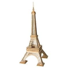Dřevěné 3D puzzle Eifellova věž - řezané laserem