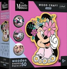 Wood Craft Junior puzzle Ve světě Minnie Mouse - 50 dílků