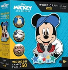 Wood Craft Junior puzzle Ve světě Mickeho Mouse - 50 dílků