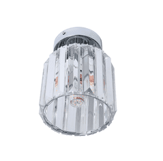 Plafón, bodové stropné svietidlo SILVER s kryštálmi Glamour round cca. 18 cm 11609