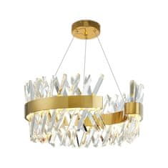 LED luster Monte Carlo GOLD s krásnymi kryštálmi Ø60cm Crystal GOLD 11530