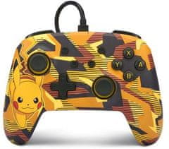 Power A Enhanced Wired Controller, Switch, Camo Storm Pikachu (NSGP0094-01)