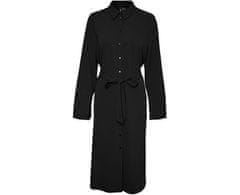 Vero Moda Dámske šaty VMPIXI Regular Fit 10296553 Black (Veľkosť XS)