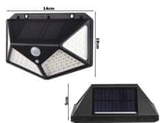 Sobex Solárna lampa 100 led so súmrakovým senzorom pohybu
