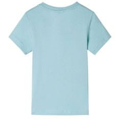 Vidaxl Detské tričko svetlé aqua 116