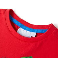Vidaxl Detské tričko červené 92