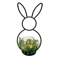 PRODEX Kovový zajac s pohárom 25 cm
