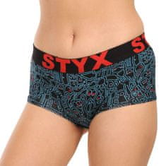 Styx 3PACK dámske nohavičky art s nohavičkou viacfarebné (3IN12672) - veľkosť XL