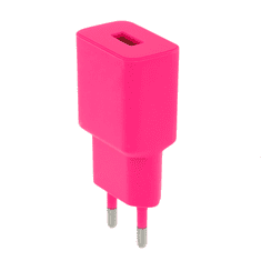 setty. nástenná nabíjačka 1x USB-A 2,4A LSIM-A-126 Pink ružová (GSM165727)