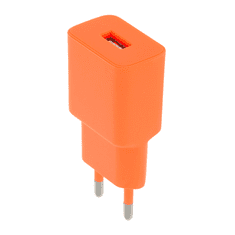 setty. nástenná nabíjačka 1x USB-A 2,4A LSIM-A-1210 Orange oranžová (GSM165729)