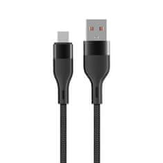 maXlife MXUC-07 kábel USB - microUSB 1,0 m 2,4A čierny nylon (OEM0101186)