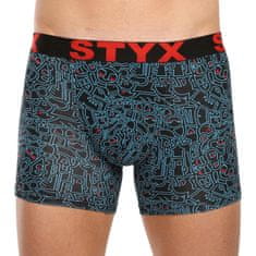 Styx 5PACK pánske boxerky long športová guma viacfarebné (5U1267924) - veľkosť XXL