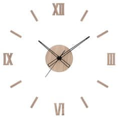 PRIM Dřevěné designové hodiny světle hnědé PRIM Remus E07P.4337.51