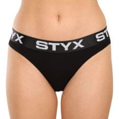 Styx Dámske nohavičky športová guma čierne (IK960) - veľkosť XL