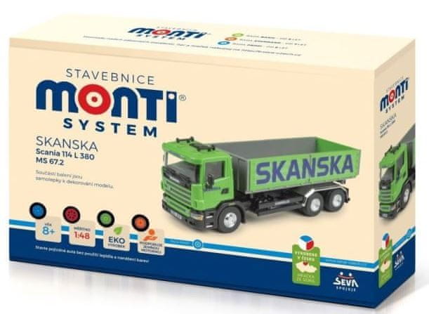 Monti Systém Stavebnica MS 67,2 Skanska Scania 114 L 1:48