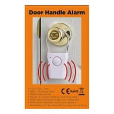 Alarm domový na dvere 6,8x13,9x2cm ABS+nerez