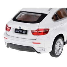 JOKOMISIADA Kovové auto BMW X6 1:32, biele