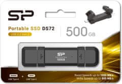 Silicon Power DS72 - 500GB (SP500GBUC3S72V1K), čierna