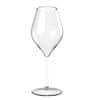 Luxusný plastový pohár Supreme na víno, nerozbitný, 460ml, transparentný