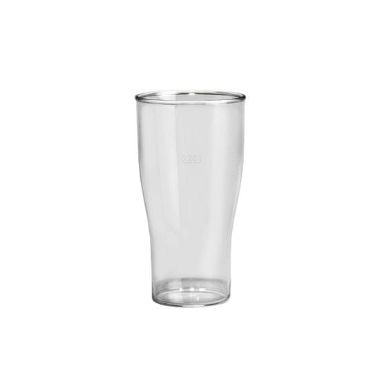 GOLD PLAST Plastový pohár na pivo BIRRA 350ml, nerozbitný, transparentný