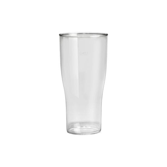 GOLD PLAST Plastový pohár na pivo BIRRA 500ml, nerozbitný, transparentný